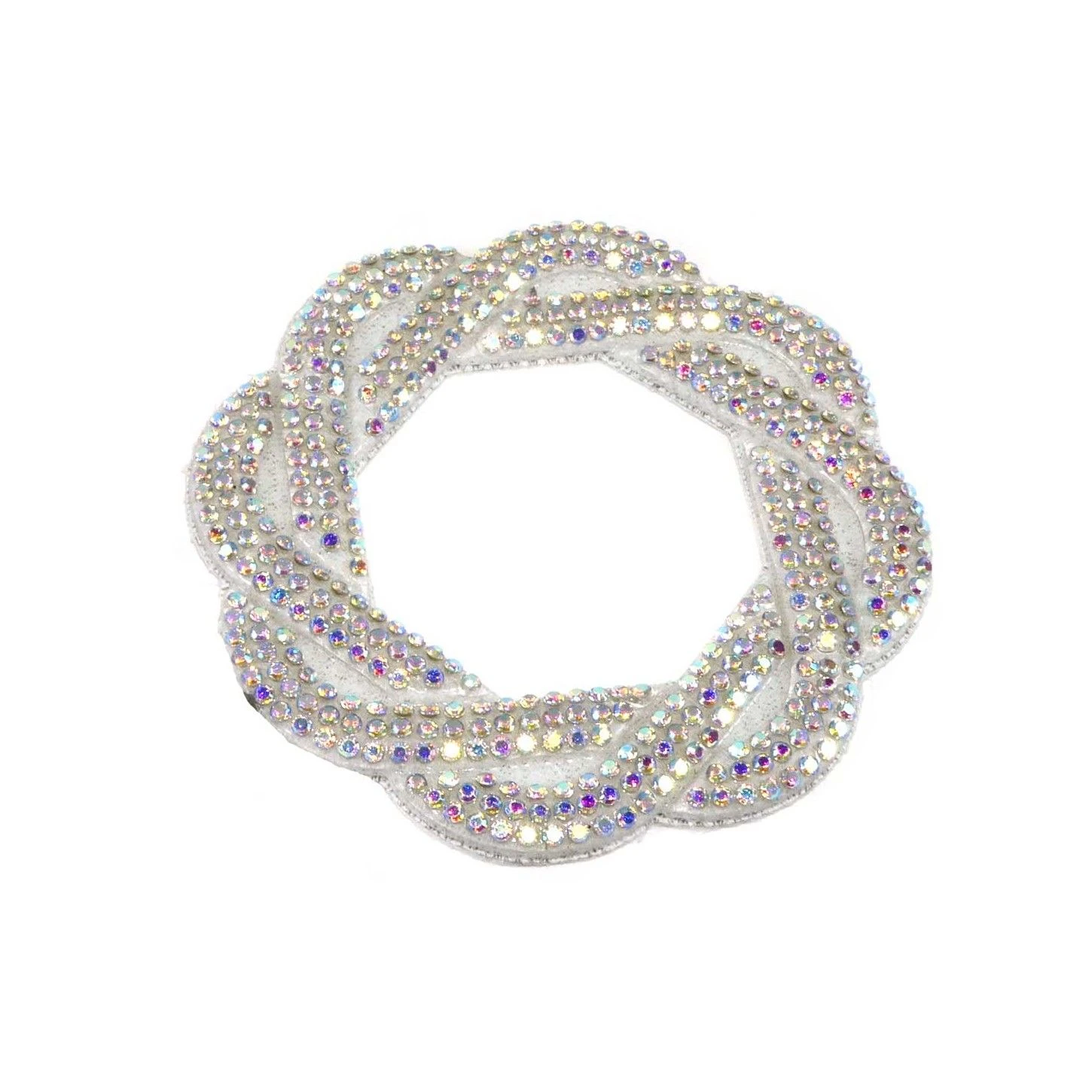 Aplicación De Strass Termo Aro Entrelazado 65mm. Varios Colores 4 Aplicación De Strass Termo Aro Entrelazado 65mm. Varios Colores - Imagen 2