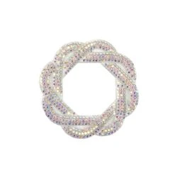 Aplicación De Strass Termo Aro Entrelazado 65mm. Varios Colores