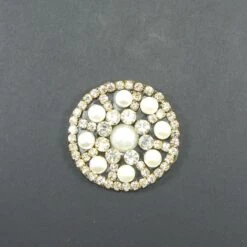 Aplicación Strass Termoadhesiva Con Perlas. 35mm