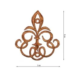 Aplicación Termo Bordada Cobre 7x8cm