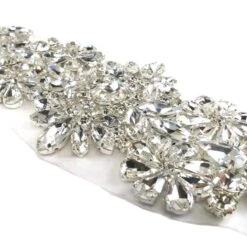 Aplicación Termo Strass Y Cristal 43cm -Merceria Botton aplicacion termo strass y cristal 43cm 1