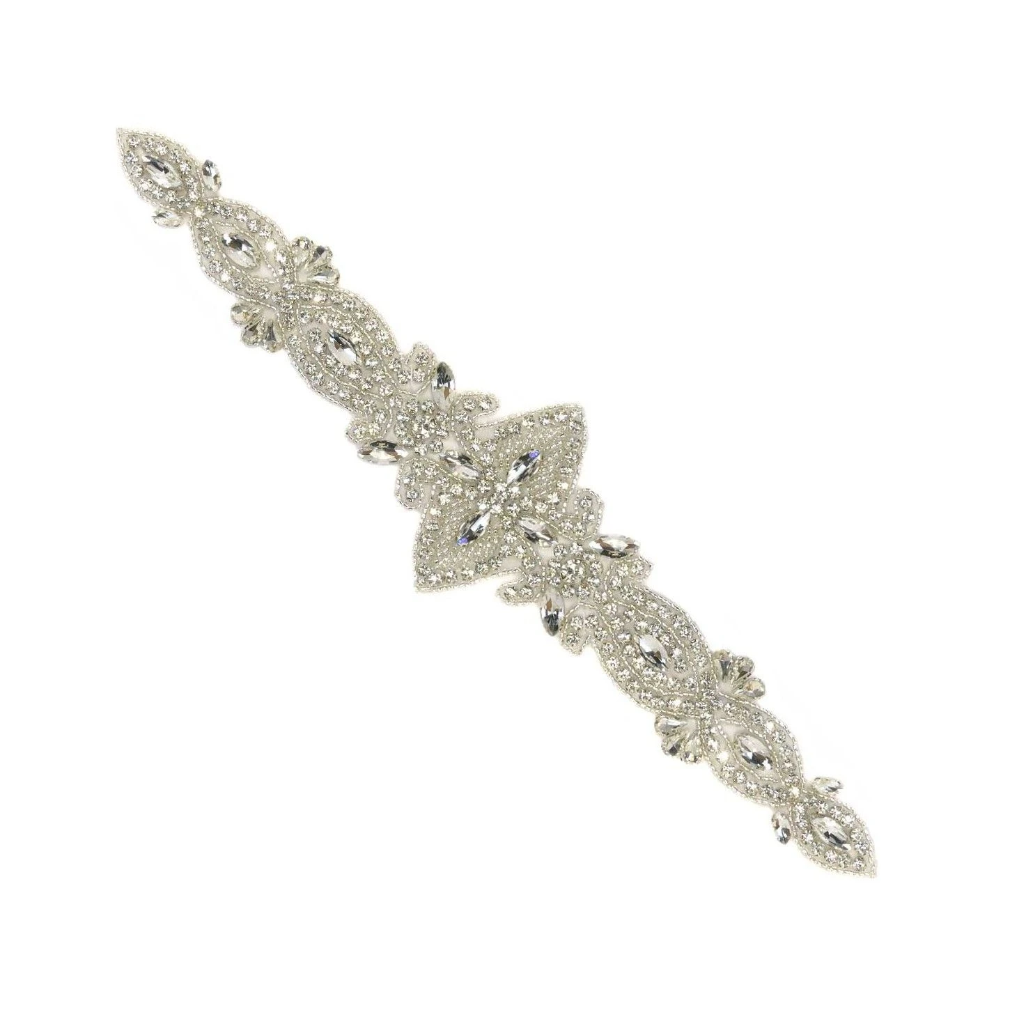 Aplicación Termo Strass Y Cristal Cinturón. 31cm X 7cm 3 Aplicación Termo Strass Y Cristal Cinturón. 31cm X 7cm