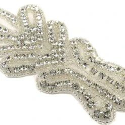 Aplicación Termo Strass Y Rocalla Flor Lis -Merceria Botton aplicacion termo strass y rocalla flor lis 2