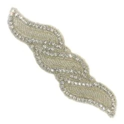 Aplicación Termo Strass Y Rocalla Trenza