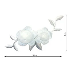 Aplicación Termoadhesiva De Flor Con Organza