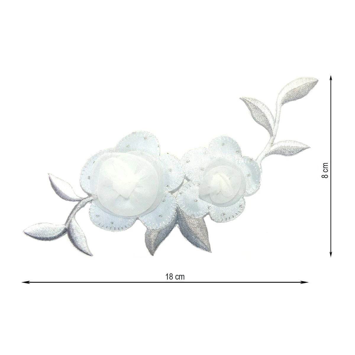 Aplicación Termoadhesiva De Flor Con Organza 3 Aplicación Termoadhesiva De Flor Con Organza