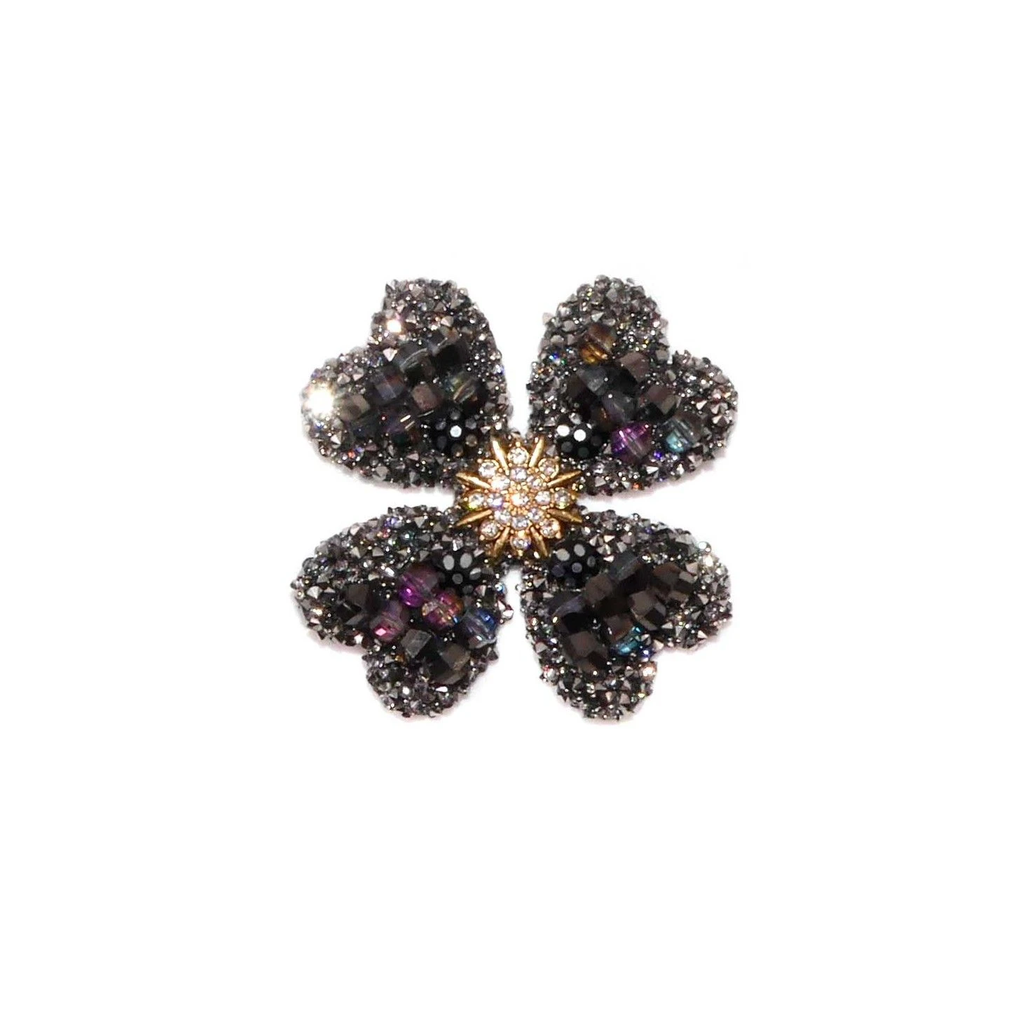 Aplicación Termoadhesiva Flor Tupis Y Strass 4,5cm. Varios Colores 4 Aplicación Termoadhesiva Flor Tupis Y Strass 4,5cm. Varios Colores - Imagen 2