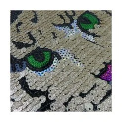 Aplicación Tigre Con Corona Lentejuelas -Merceria Botton aplicacion tigre con corona lentejuelas2 1