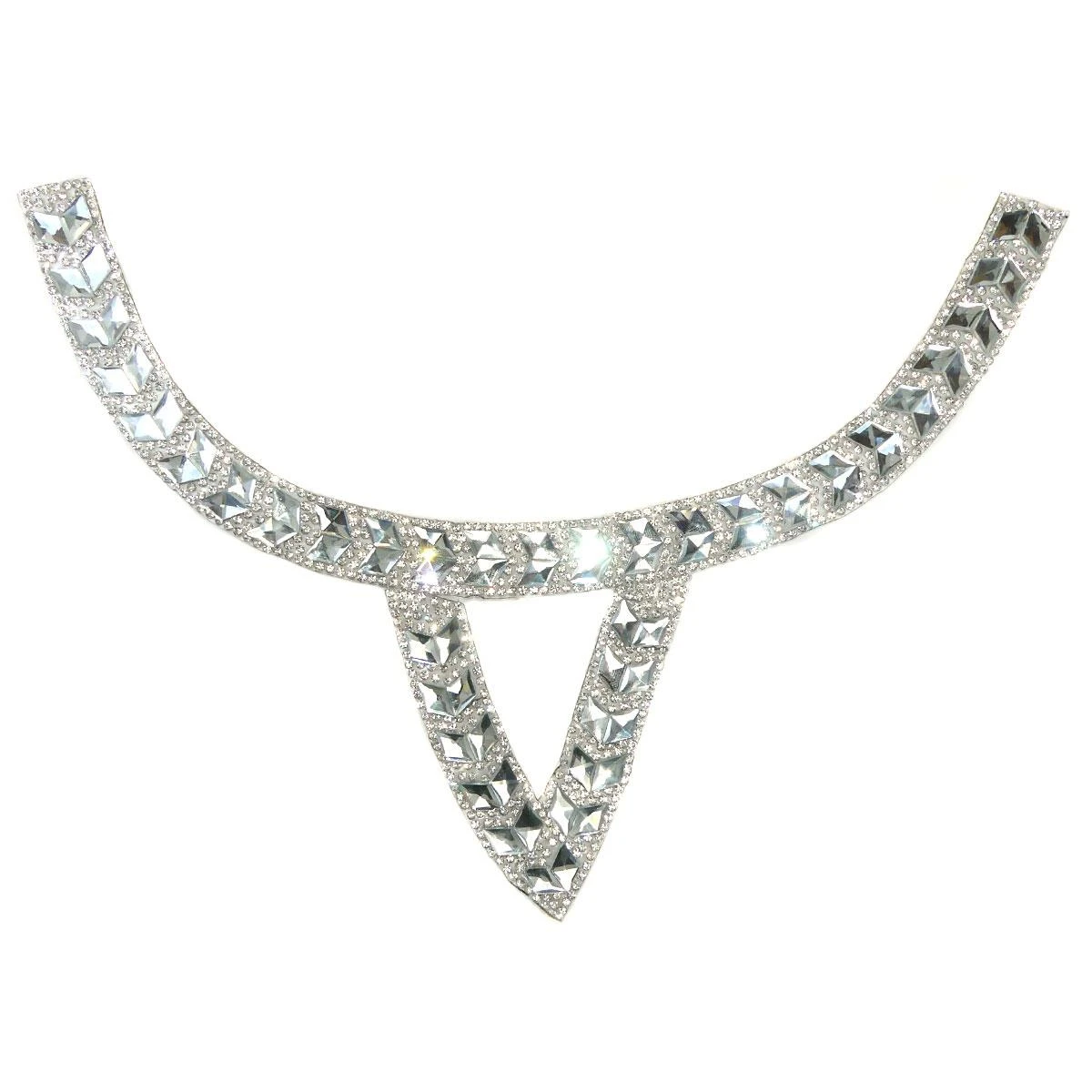 Aplique Cuello Con Pico Termoadhesivo Strass 3 Aplique Cuello Con Pico Termoadhesivo Strass
