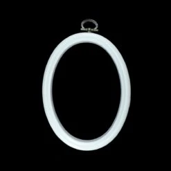 Aro Para Bordar Ovalado Blanco. Varios Tamaños