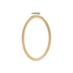 Aro Para Bordar Ovalado Madera 8mm. Varias Tallas