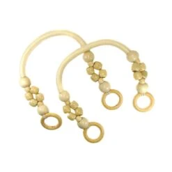 Asas Para Bolso Bolitas Madera