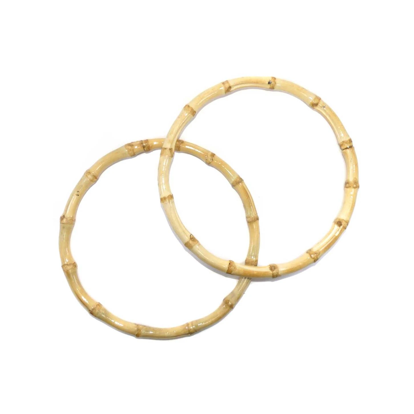 Asas Para Bolso Redondas Bambú 4 Asas Para Bolso Redondas Bambú - Imagen 2