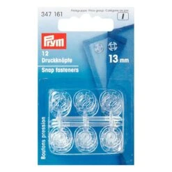 Automáticos Transparentes 13mm. Prym