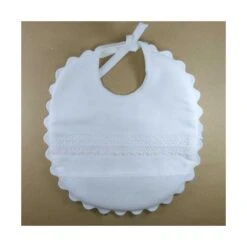 Babatel Blanco Con Entredós De Bolillo Y Ondulina