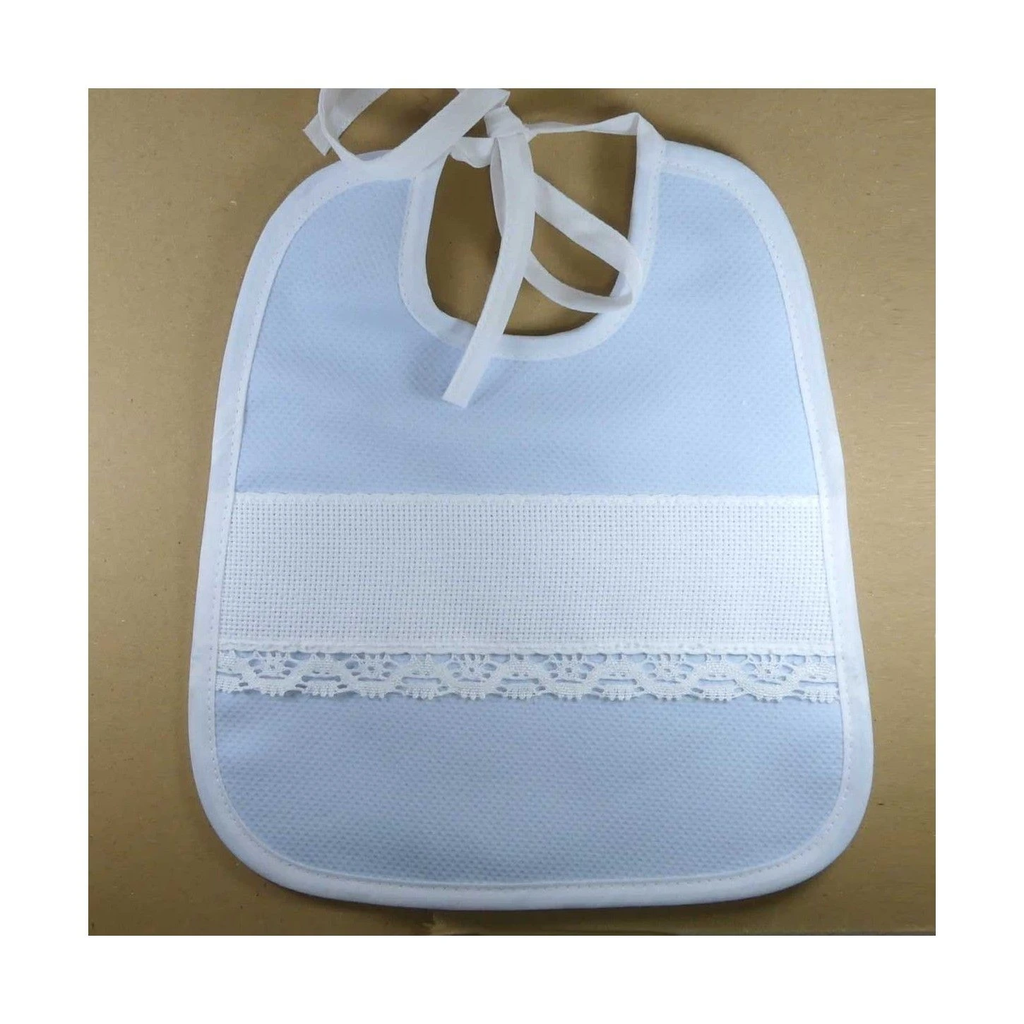 Babatel Con Puntilla De Bolillo Blanco. Varios Colores 3 Babatel Con Puntilla De Bolillo Blanco. Varios Colores