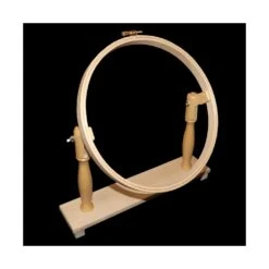 Bastidor Para Bordar Con Pie De Madera Redondo