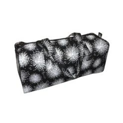 Bolsa Para Labores Dientes De León Blanco Y Negro. 40x15x20cm