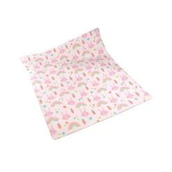 Bolsa Para Merienda Conejos Y Arco Iris -Merceria Botton bolsa para merienda conejos y arco iris 1