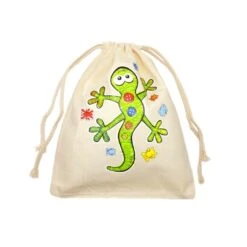 Bolsa Para Merienda Dibujo Salamandra Y Botones