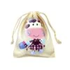 Bolsa Para Merienda Dibujo Vaca Con Flores -Merceria Botton bolsa para merienda dibujo vaca con flores