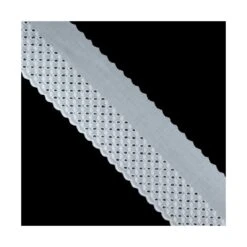 Bordado Blanco Hojas 6cm. Conjunto 65