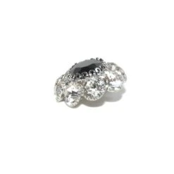 Botón Joya Ovalado Azabache Negro Y Cristal 7 Botón Joya Ovalado Azabache Negro Y Cristal -Merceria Botton boton joya ovalado azabache negro y cristal 2