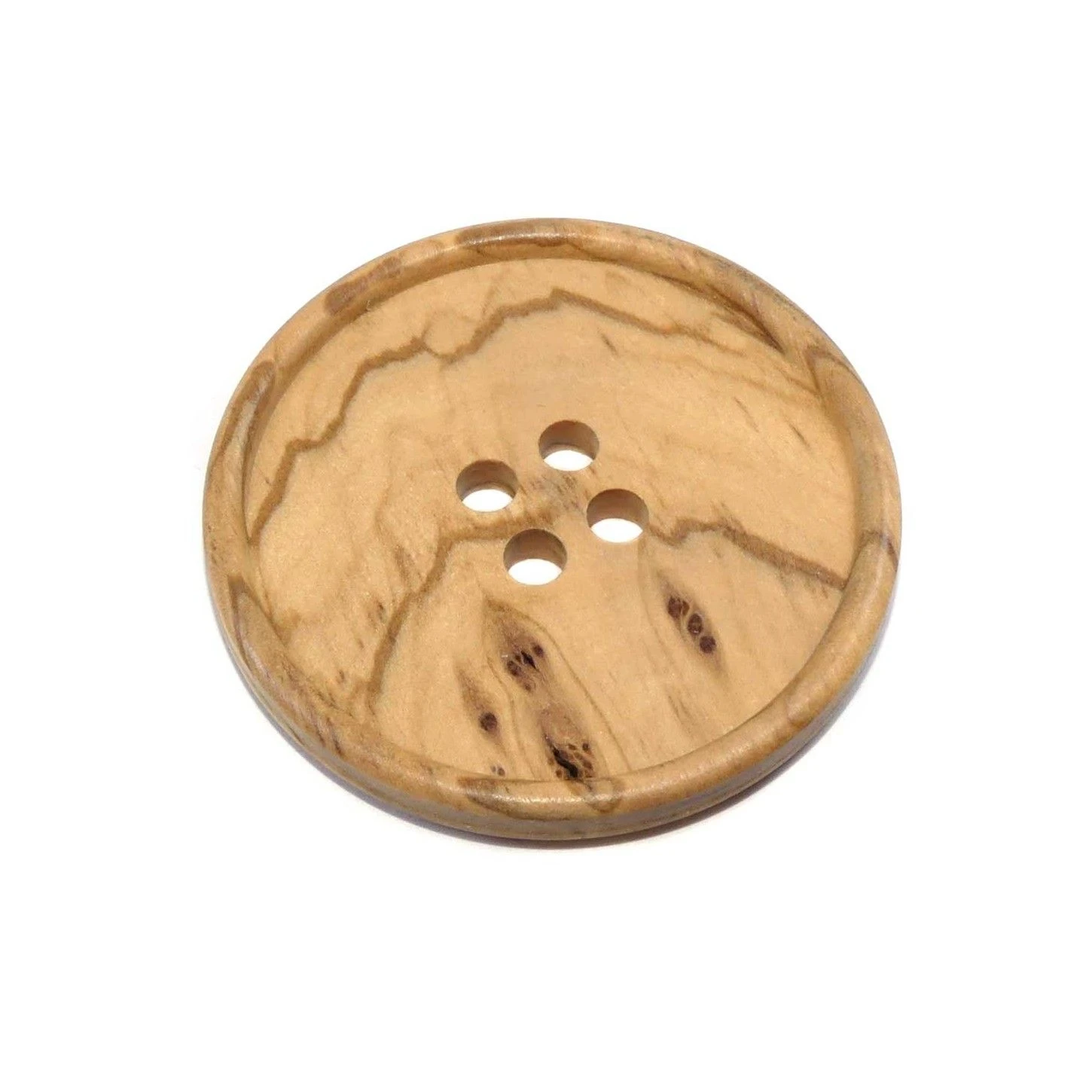 Botón Madera Gigante 4 Agujeros 60mm 4 Botón Madera Gigante 4 Agujeros 60mm - Imagen 2