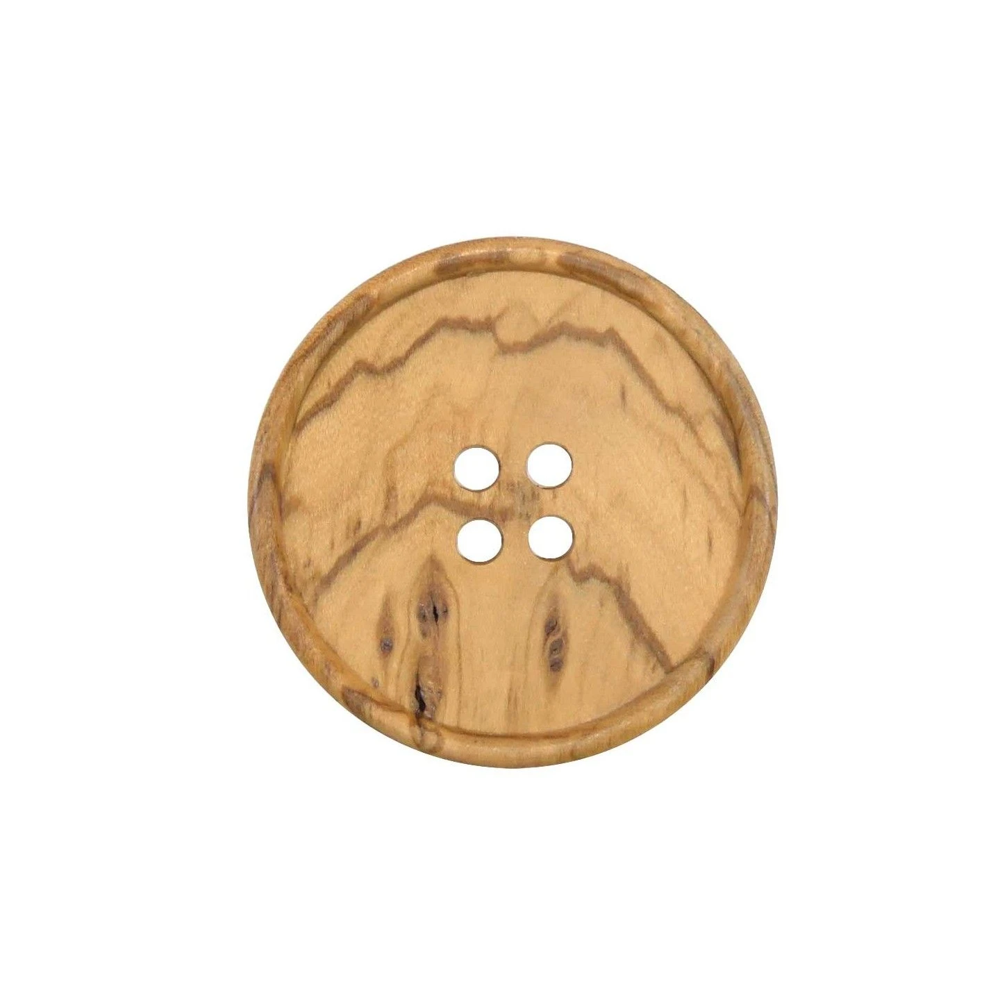 Botón Madera Gigante 4 Agujeros 60mm 3 Botón Madera Gigante 4 Agujeros 60mm