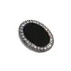 Botón Metal Oval Con Strass Y Lacado Negro. Varios Tamaños 2 Botón Metal Oval Con Strass Y Lacado Negro. Varios Tamaños -Merceria Botton boton metal oval strass lacado negro