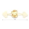 Broche De Trenka Infantil Tigre Marfil 1 Broche De Trenka Infantil Tigre Marfil -Merceria Botton broche de trenka infantil tigre marfil