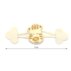 Broche De Trenka Infantil Tigre Marfil