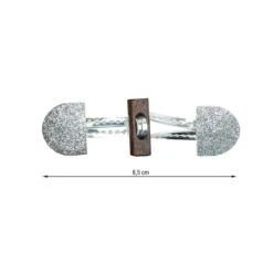 Broche De Trenka Plata 8,5cm