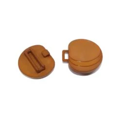 Broche Decorativo Inyectado Ondas Marrón 7 Broche Decorativo Inyectado Ondas Marrón -Merceria Botton broche decorativo inyectado ondas marron 2