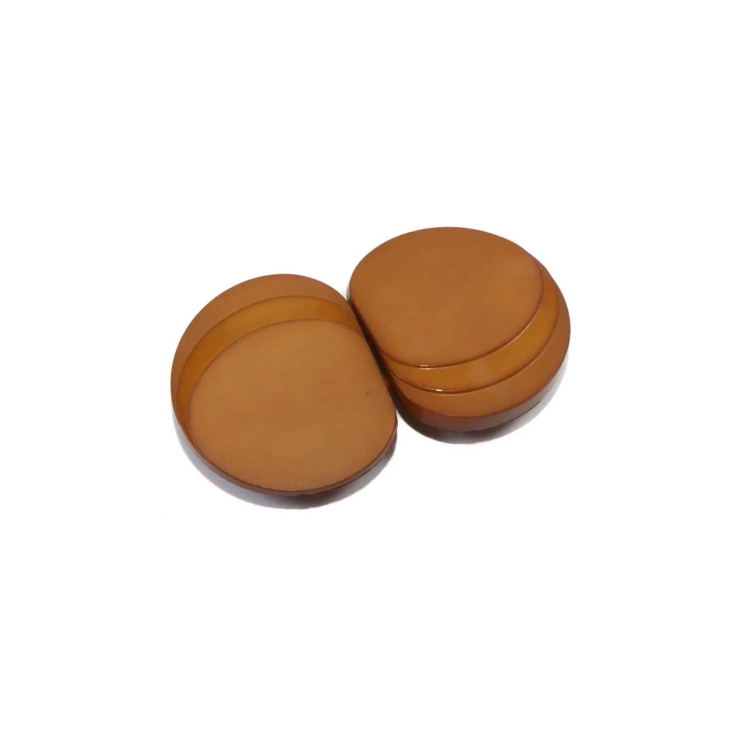 Broche Decorativo Inyectado Ondas Marrón 3 Broche Decorativo Inyectado Ondas Marrón