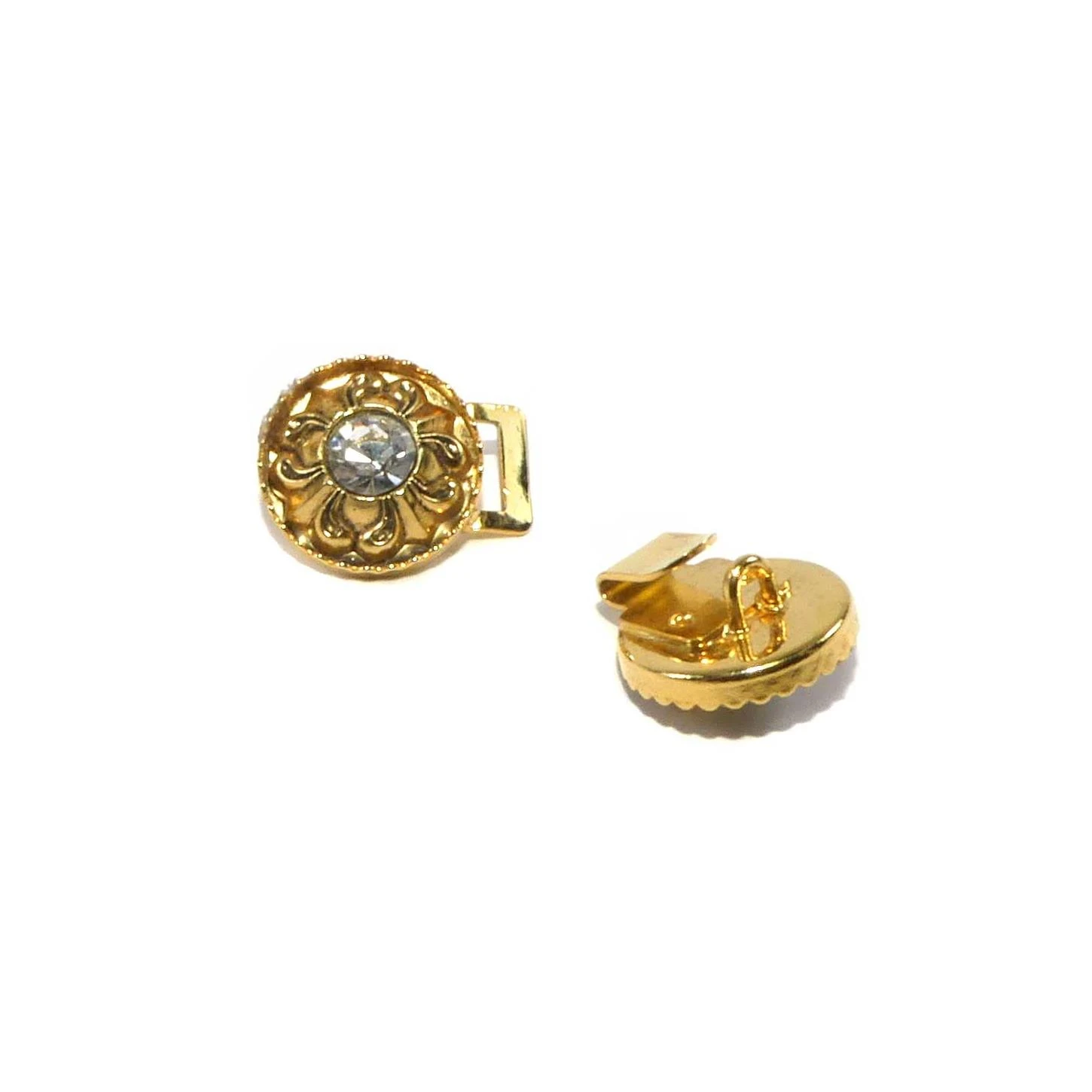 Broche Dorado Chaqueta Rococó Con Strass 5 Broche Dorado Chaqueta Rococó Con Strass - Imagen 3