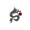 Broche Fantasía Cristal Con Imperdible. Dragón -Merceria Botton broche fantasia cristal imperdible dragon