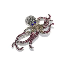 Broche Fantasía Cristal Con Imperdible. Pulpo -Merceria Botton broche fantasia cristal imperdible pulpo 1