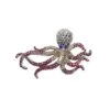 Broche Fantasía Cristal Con Imperdible. Pulpo -Merceria Botton broche fantasia cristal imperdible pulpo