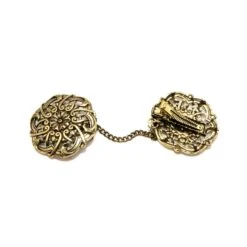 Broche Metal Rosetón Con Pinza. Varios Colores -Merceria Botton broche metal roseton con pinza 1