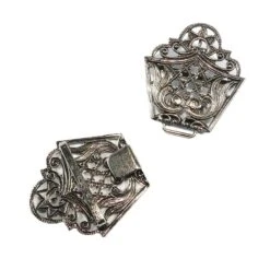 Broche Metálico Calado 70x34mm. Varios Colores -Merceria Botton broche metalico calado 70x34mm plata vieja 1