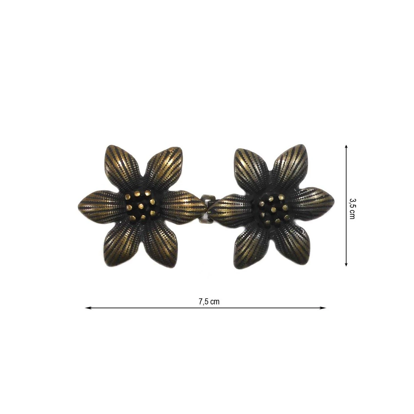 Broche Metálico Flor Abierta. Varios Colores 3 Broche Metálico Flor Abierta. Varios Colores