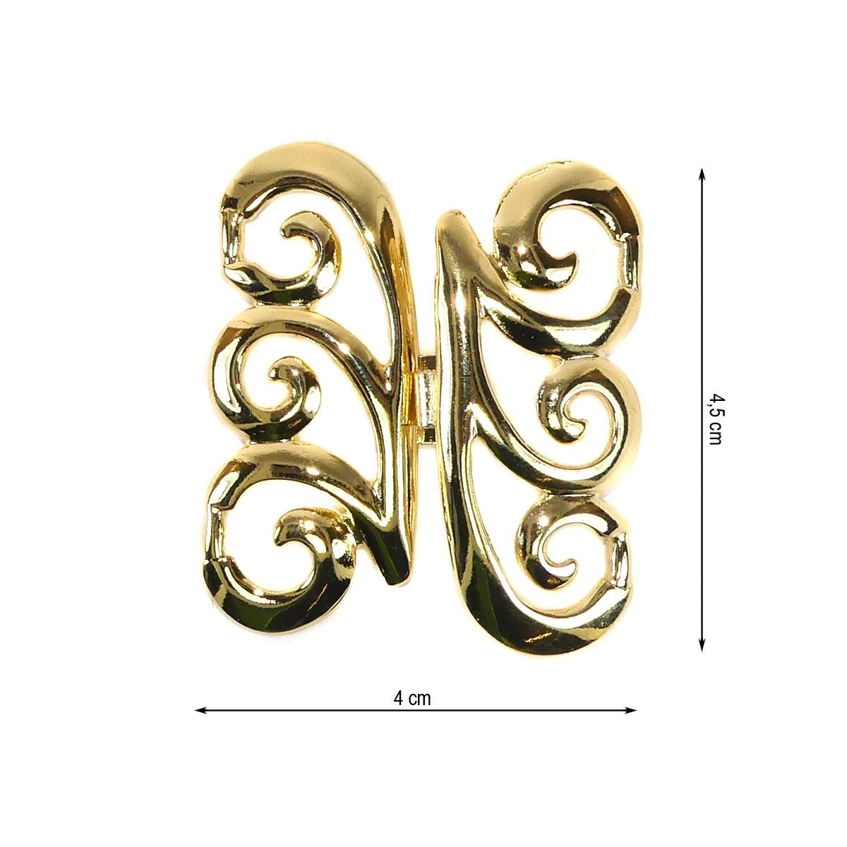 Broche Metálico Mariposa 4cm 3 Broche Metálico Mariposa 4cm