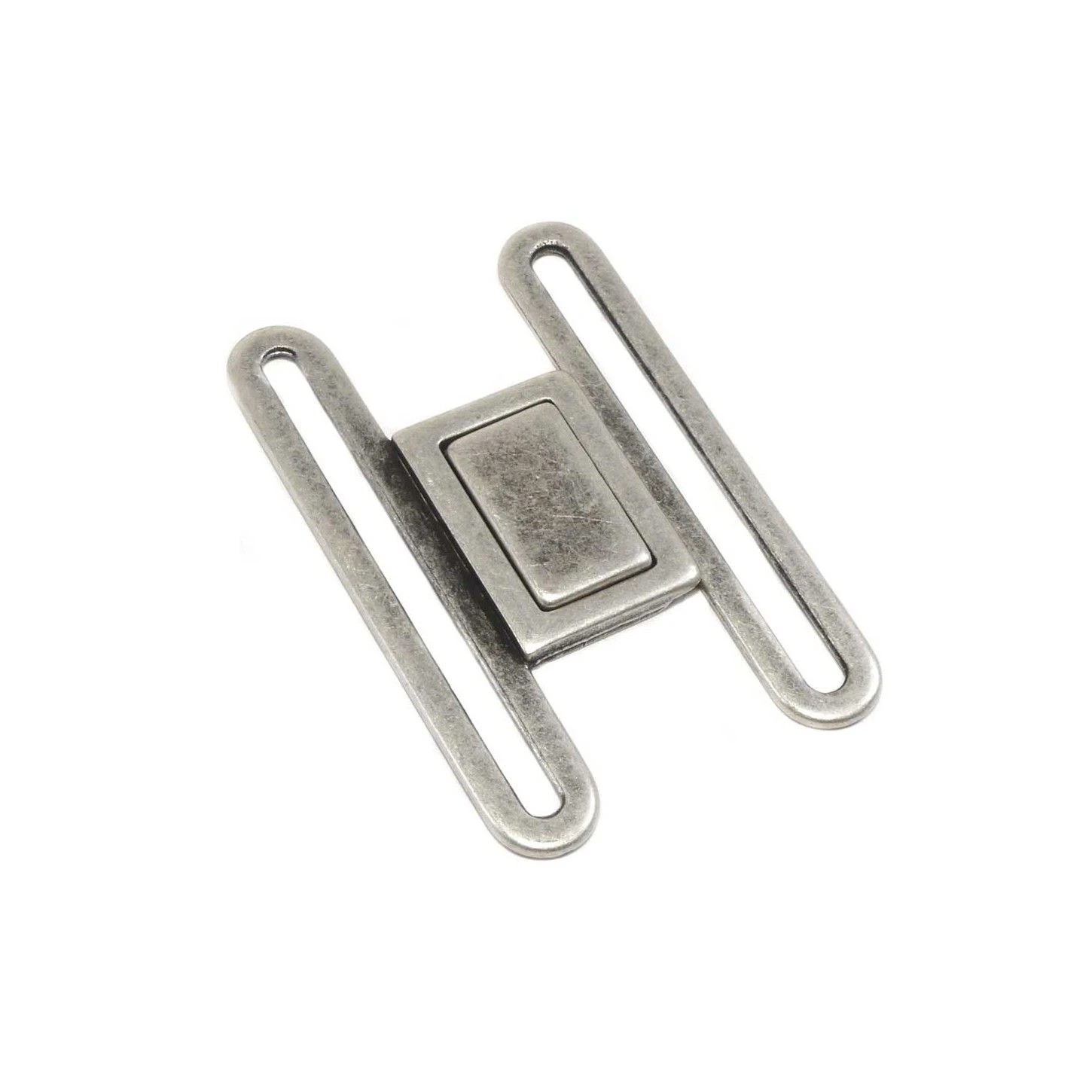 Broche Metálico Para Cinturón 5cm. Cuadrado 4 Broche Metálico Para Cinturón 5cm. Cuadrado - Imagen 2