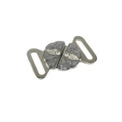 Broche Para Bikini Plata Con Strass 1,8cm Paso -Merceria Botton broche para bikini plata con strass 18mm paso 1