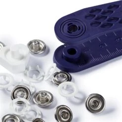 Broche Presión Arandela Blanca Con Ensamblador 10mm. Prym -Merceria Botton broche presion arandela blanca con ensamblador 10mm prym 2