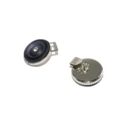 Broche Redondo Negro Con Minicristal -Merceria Botton broche redondo negro con minicristal 2