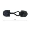 Broche Trenka Trenza Con Pernito 12,5cm. Negro -Merceria Botton broche trenka trenza con pernito 125mm
