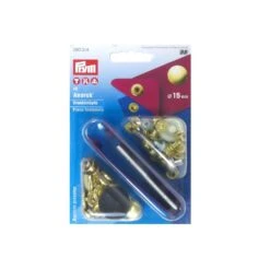 Broches Presión Anorak Dorados Con Ensamblador 15mm. Prym
