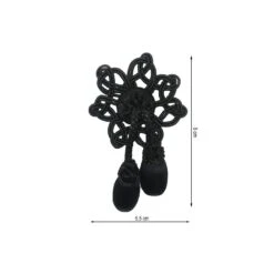 Cairel Negro Estrella Con Bellotas. 5,5x8cm